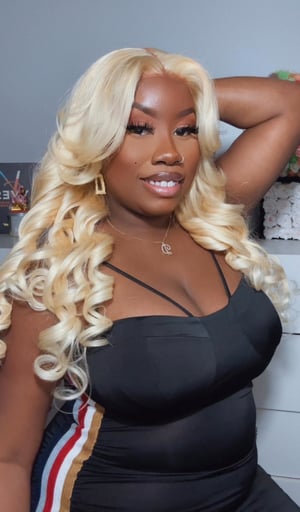 Image of 13”x4” Blonde Body Wave Lace Front Wig in 24”