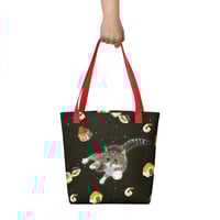 Image 12 of Sushi Cat in Space - All Over Print -  Tote Bag