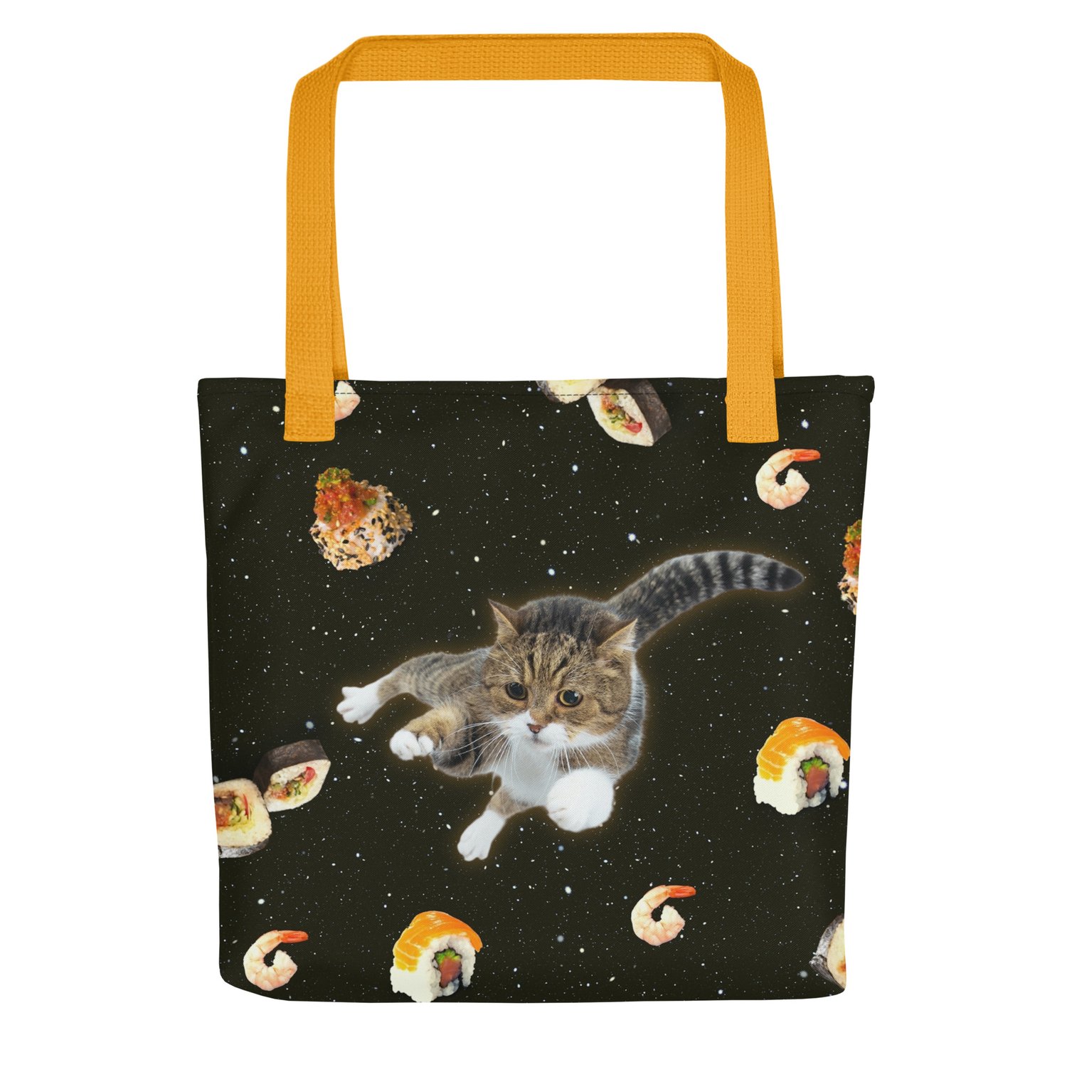 Image of Sushi Cat in Space - All Over Print - Tote Bag