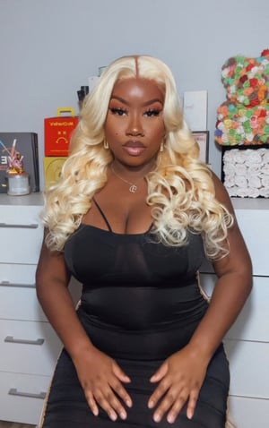 Image of 13”x4” Blonde Body Wave Lace Front Wig in 24”