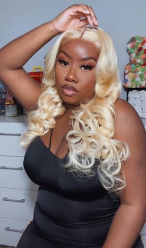 Image of 13”x4” Blonde Body Wave Lace Front Wig in 24”