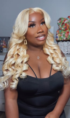 Image of 13”x4” Blonde Body Wave Lace Front Wig in 24”