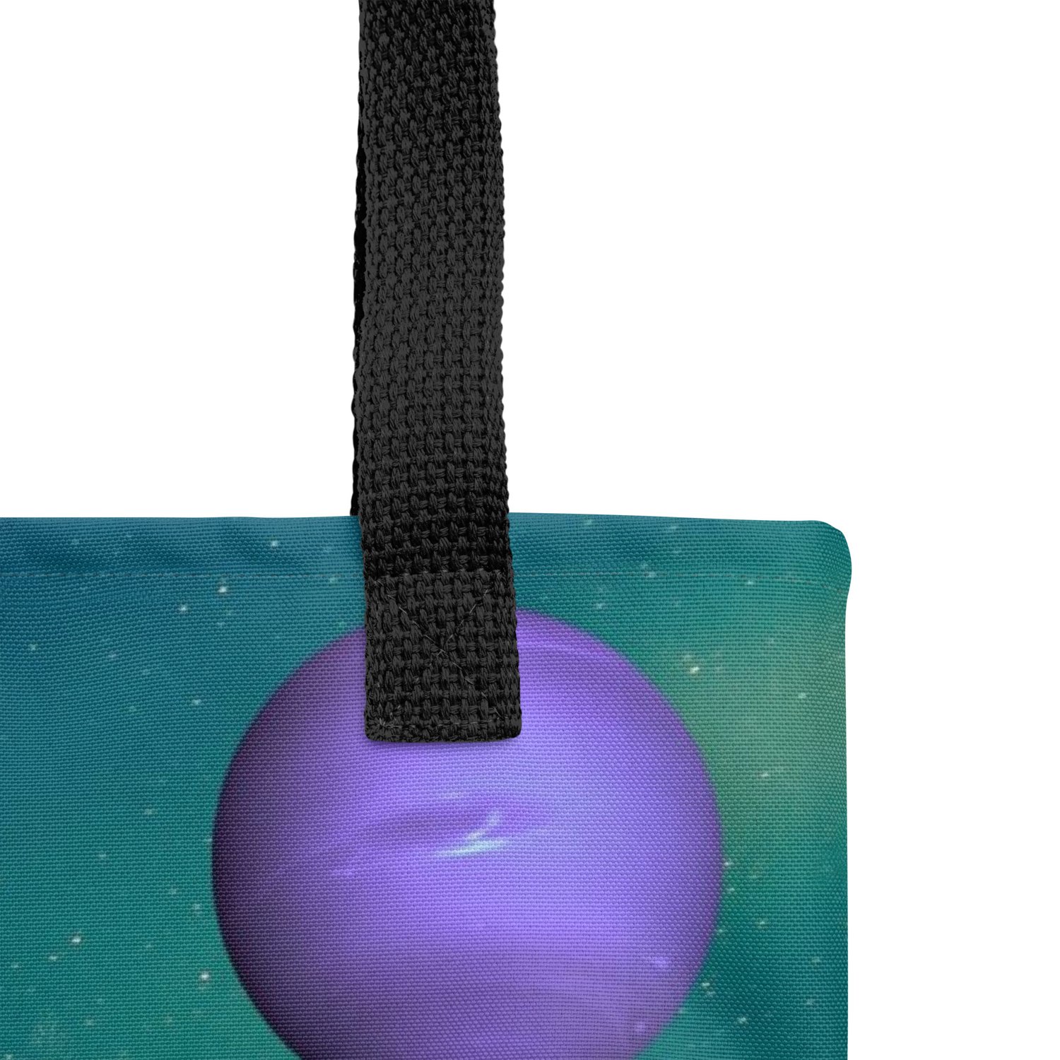Image of Cat Flying through Space - All Over Print Tote Bag