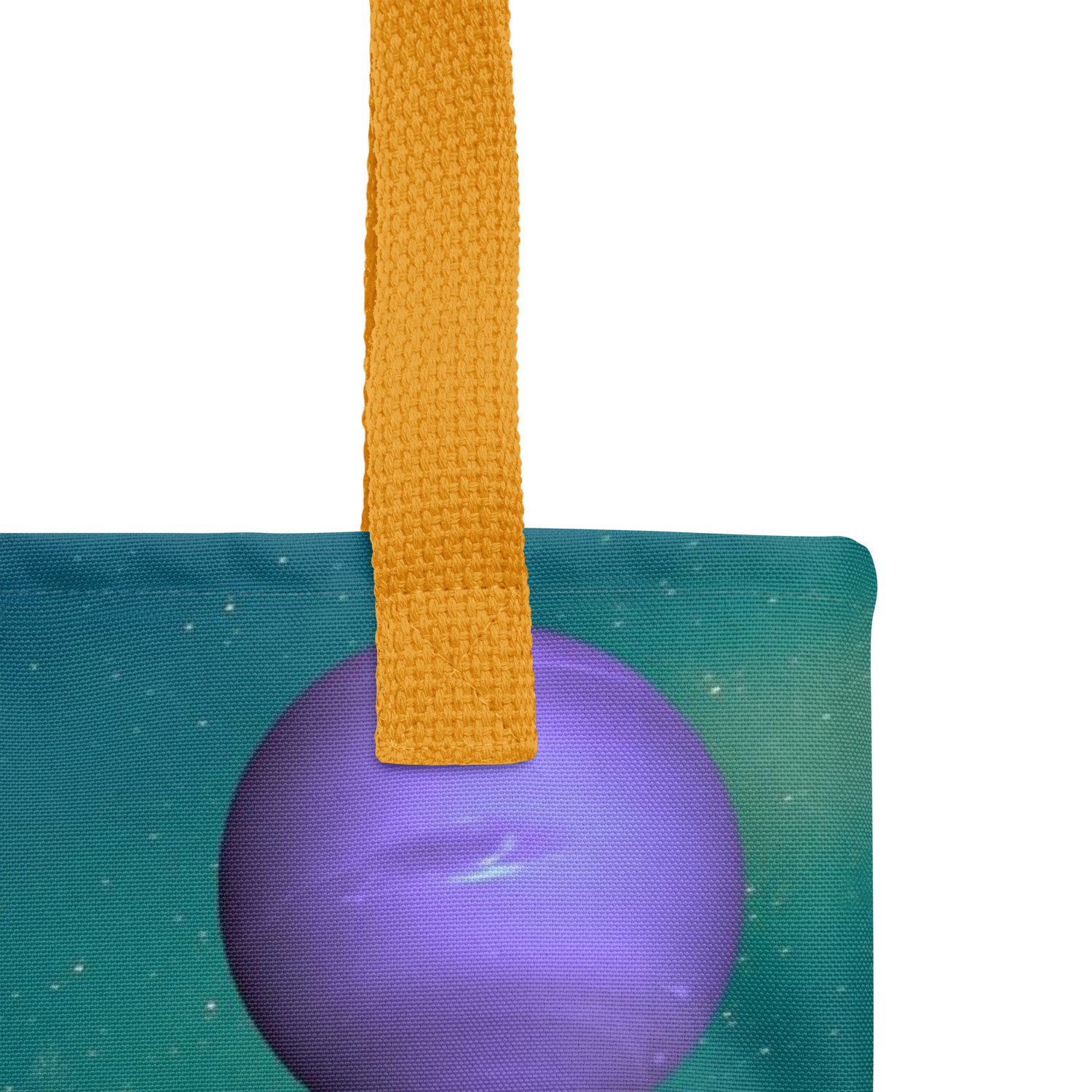 Image of Cat Flying through Space - All Over Print Tote Bag