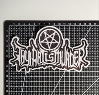 Image 2 of Large Thy Art Is Murder Pentagram Band Logo Matte Vinyl Sticker