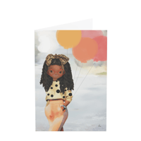 Maddy w/ Balloons - HarperIman Greeting Card