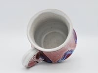 Image 3 of Waisted Cranberry, White, and Blue Mug 1