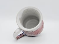 Image 3 of Waisted Cranberry, White, and Blue Mug 2