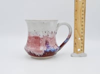 Image 5 of Waisted Cranberry, White, and Blue Mug 2