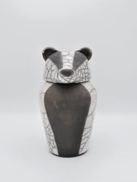 Image 1 of Raku Badger Jar