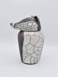 Image 2 of Raku Badger Jar