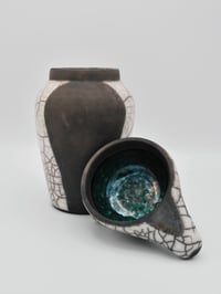 Image 4 of Raku Badger Jar