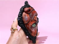 Image 4 of Surrealist Polymer Clay Art - Human Heart with Eye - Strange Sculpture - Unique Piece