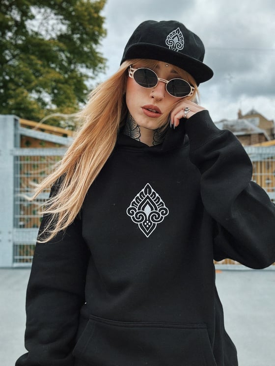 Image of Embroidered Hoody Black