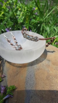Image 3 of Labradorite copper eaeings 