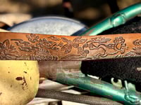 Image 6 of Original Tom Fugle Tagged Leaping Frogs Leather Belt