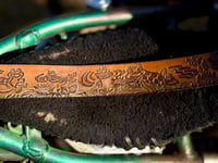 Image 5 of Original Tom Fugle Tagged Leaping Frogs Leather Belt