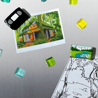 Image 4 of wish you were here postcard magnet