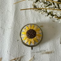 Image 1 of Hand embroidered vintage Pill Box