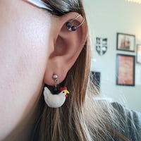 Image 1 of Chicken earrings