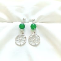 Image 2 of Four leaf Clover earrings
