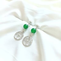 Image 3 of Four leaf Clover earrings