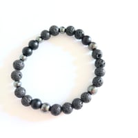 Image 2 of Lava rock bead bracelet