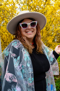 Image 1 of Dragonfly Sequin Kimono