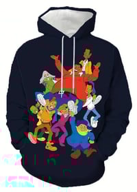 Casual Cartoon Fat Albert and the Gang Hoodie (Blue)