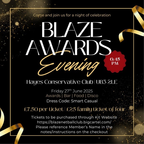 Image of Blaze Awards Evening 2024/5