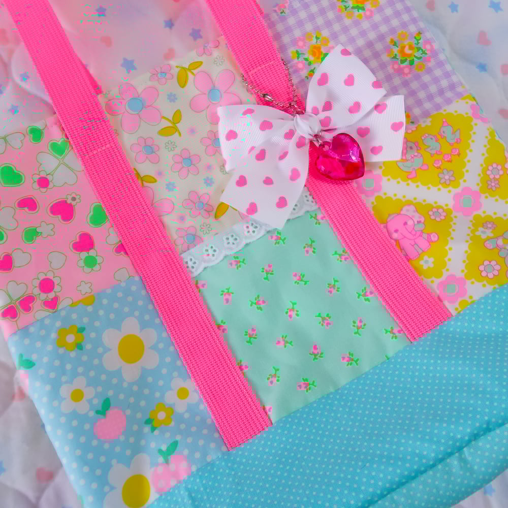 Quilted Tote Bag: 01