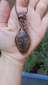 Image 2 of Labradorite in oxydized copper 