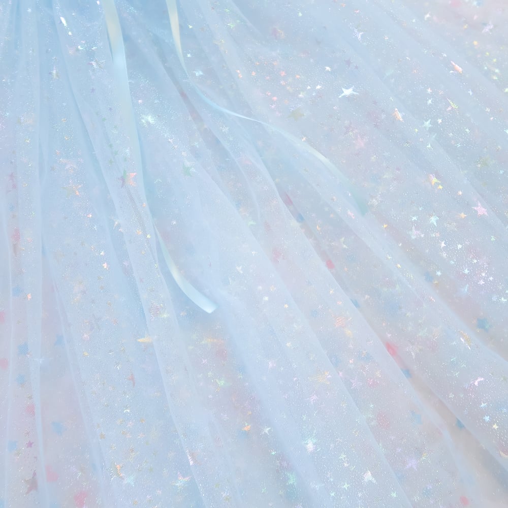 Iridescent Peignoir: Blue