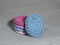 Image 2 of cotton circle crochet coasters