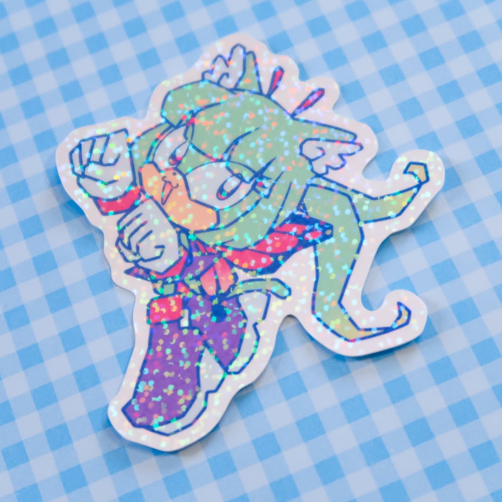 Caterina Sticker - Glitter Vinyl