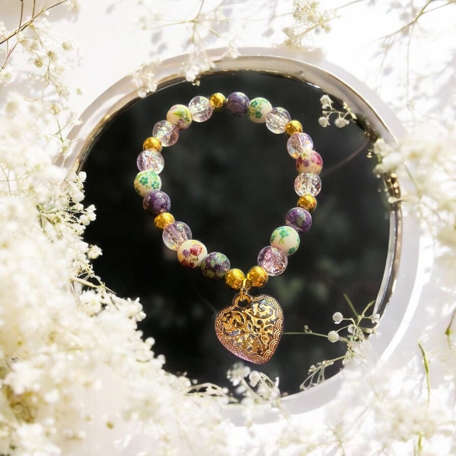 Image of Heart Charm Bracelet 