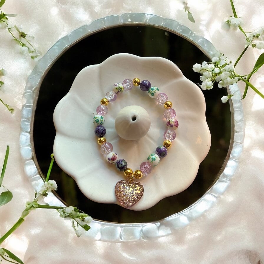 Image of Heart Charm Bracelet 