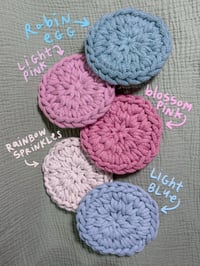 Image 5 of cotton circle crochet coasters