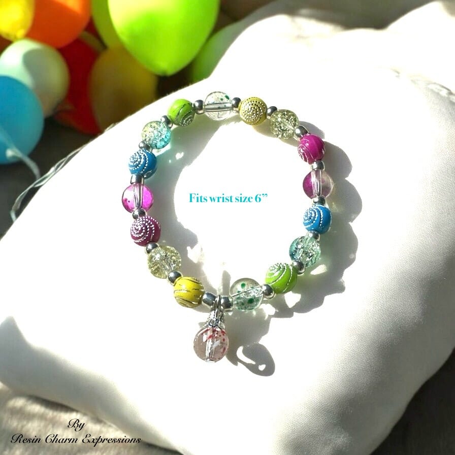 Image of Ballon Style Charm Bracelet