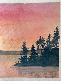 Image 2 of Western Sun - Customizable Original Watercolor 