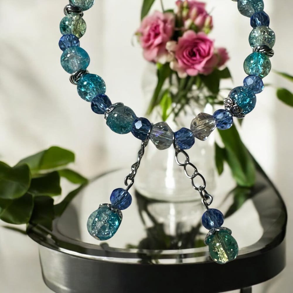 Image of Blue Green Glass Bracelet