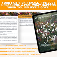 Image 3 of Boldly Believing Bigger: 21-Day Devotional Journal for Women of Faith (Digital Download)