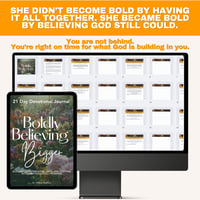 Image 2 of Boldly Believing Bigger: 21-Day Devotional Journal for Women of Faith (Digital Download)