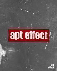 Apt Red Logo Sew On Patch