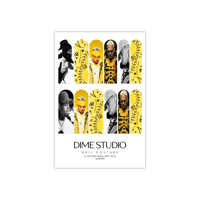 Image 4 of CHRIS BROWN BREEZY BOWL NAIL DECALS YELLOW BANDANA