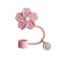 Image 4 of Floral Letter Straw Covers