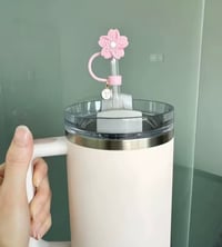 Image 6 of Floral Letter Straw Covers