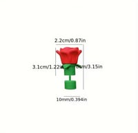 Image 5 of 9 Piece Rose Straw Cover Set