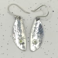 Image 3 of Peridot Spoon Bowl Earrings 