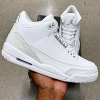 AJ 3 Money White